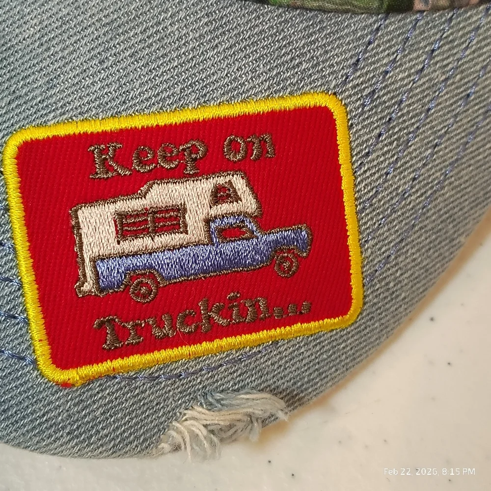 Hat “TRAILER TRASH" KEEP ON TRUCKING Comical Girl Trucker Adjustable Snapback - Picture 2 of 6